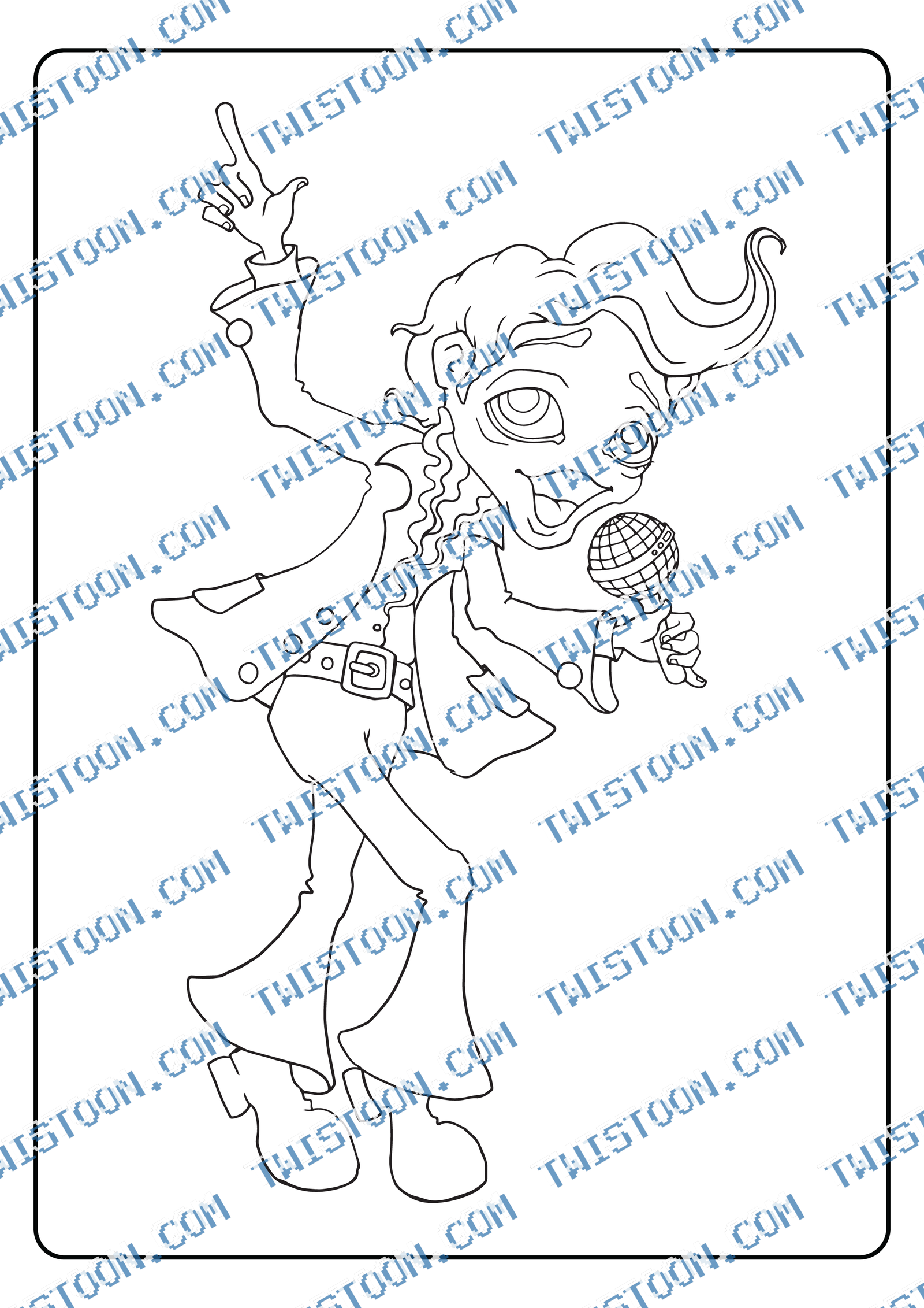 Cabaretcoloringpage