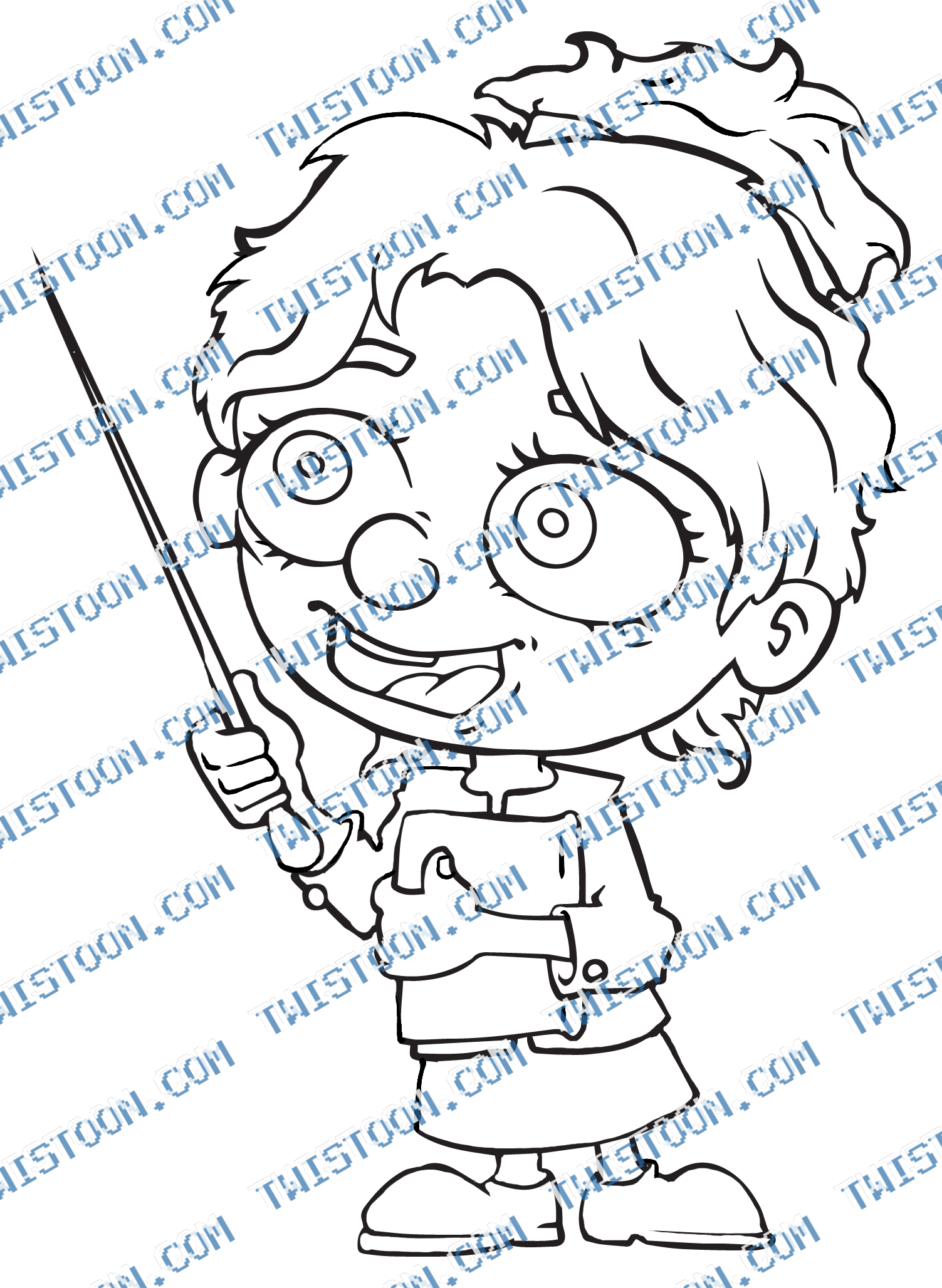 Chibi Teacher Lady
