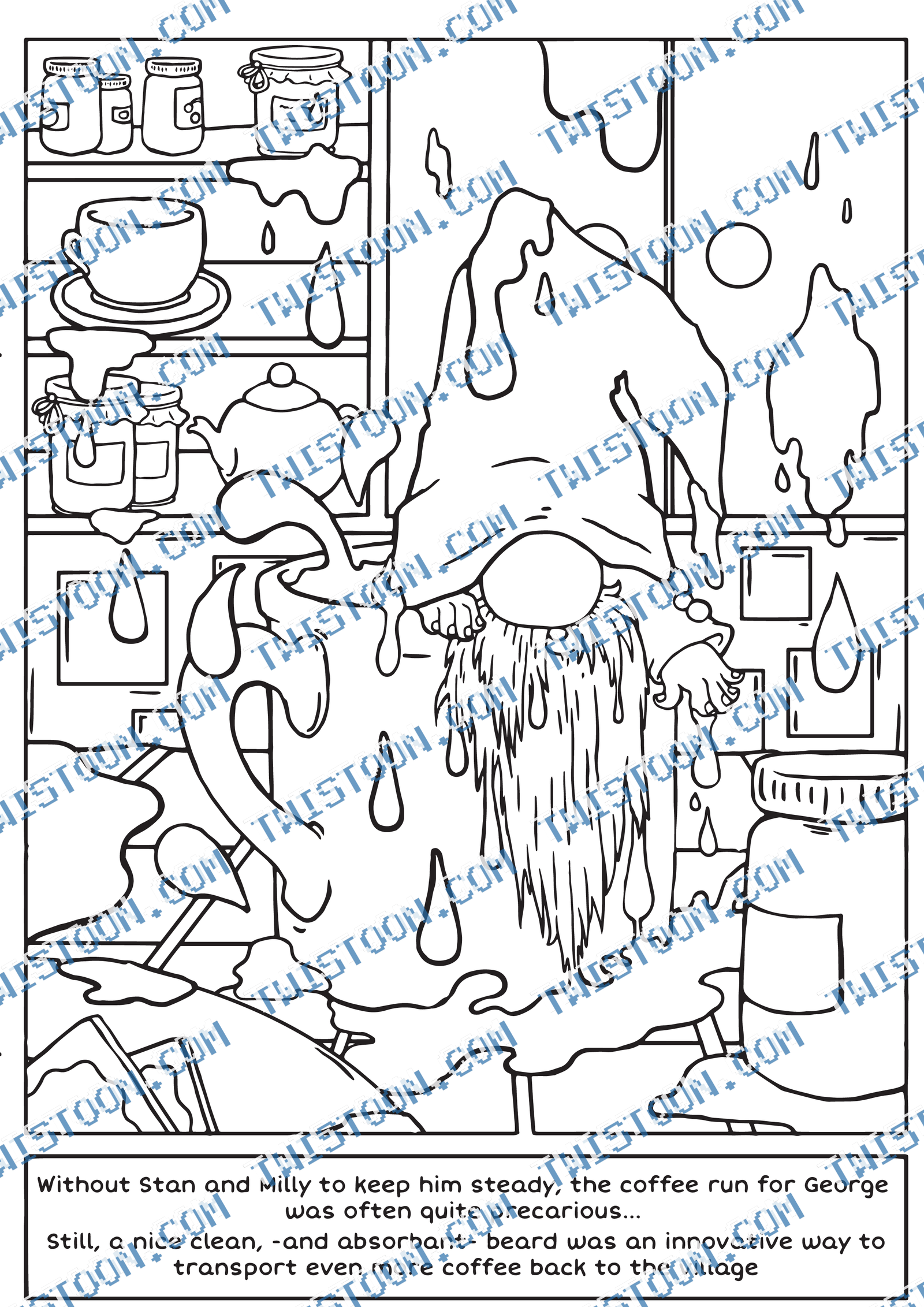 Coffee Ploof Coloring Page