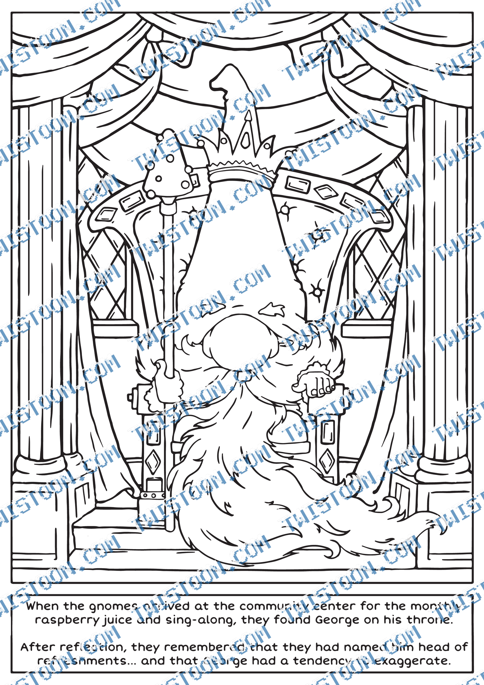 Georges Throne Coloring Page