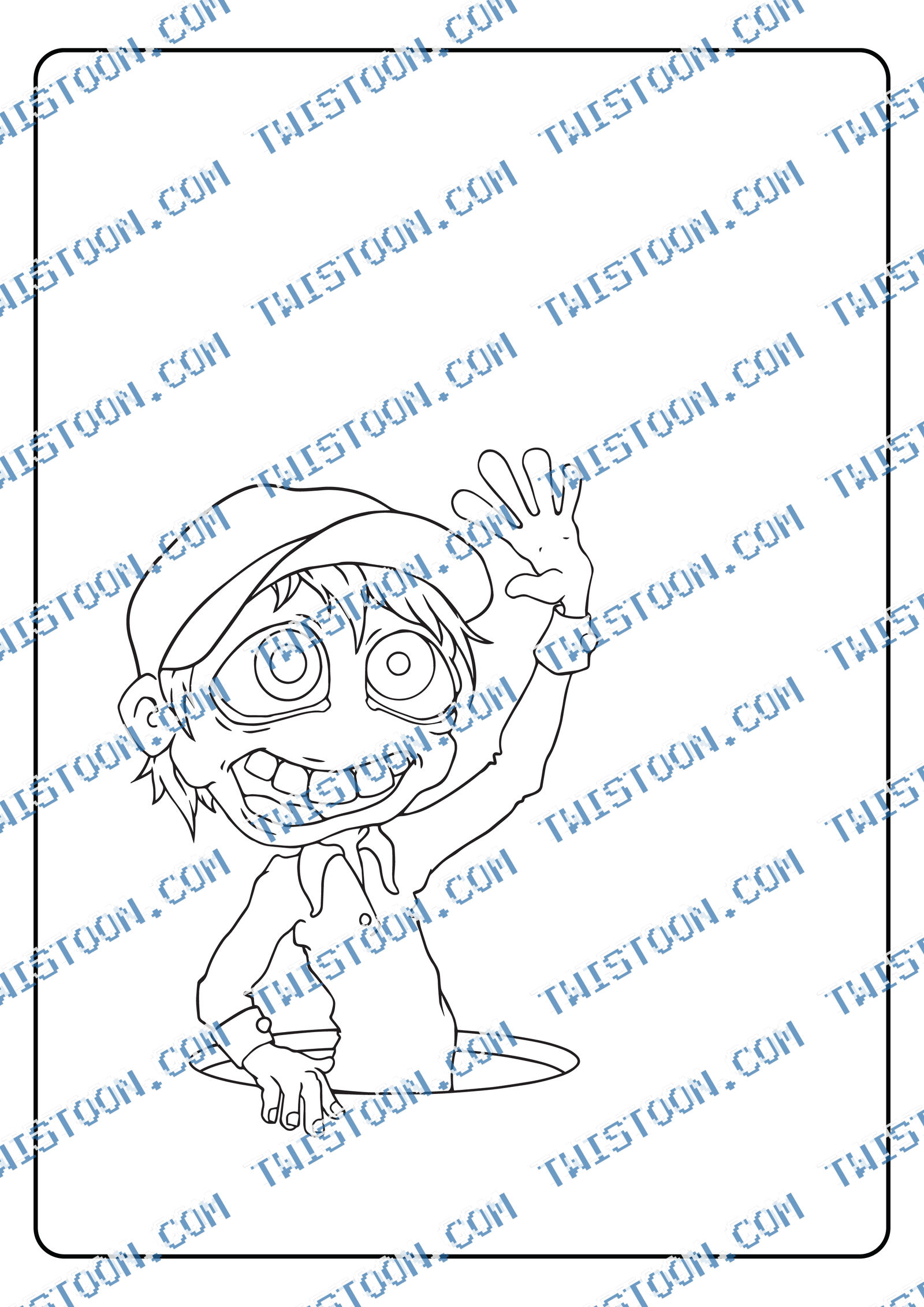 Hi There Coloring Page