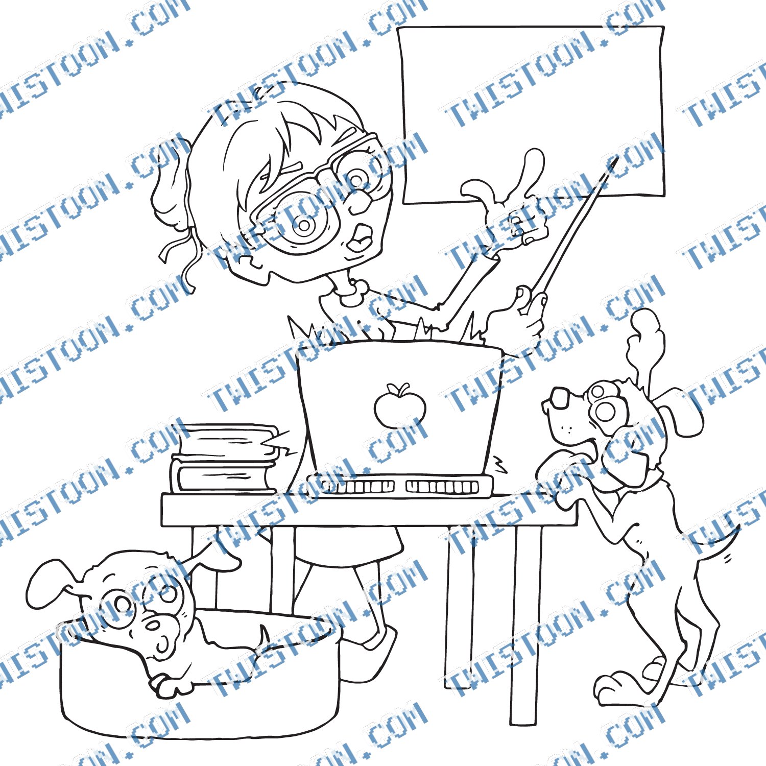 Home School Teacher Dogs