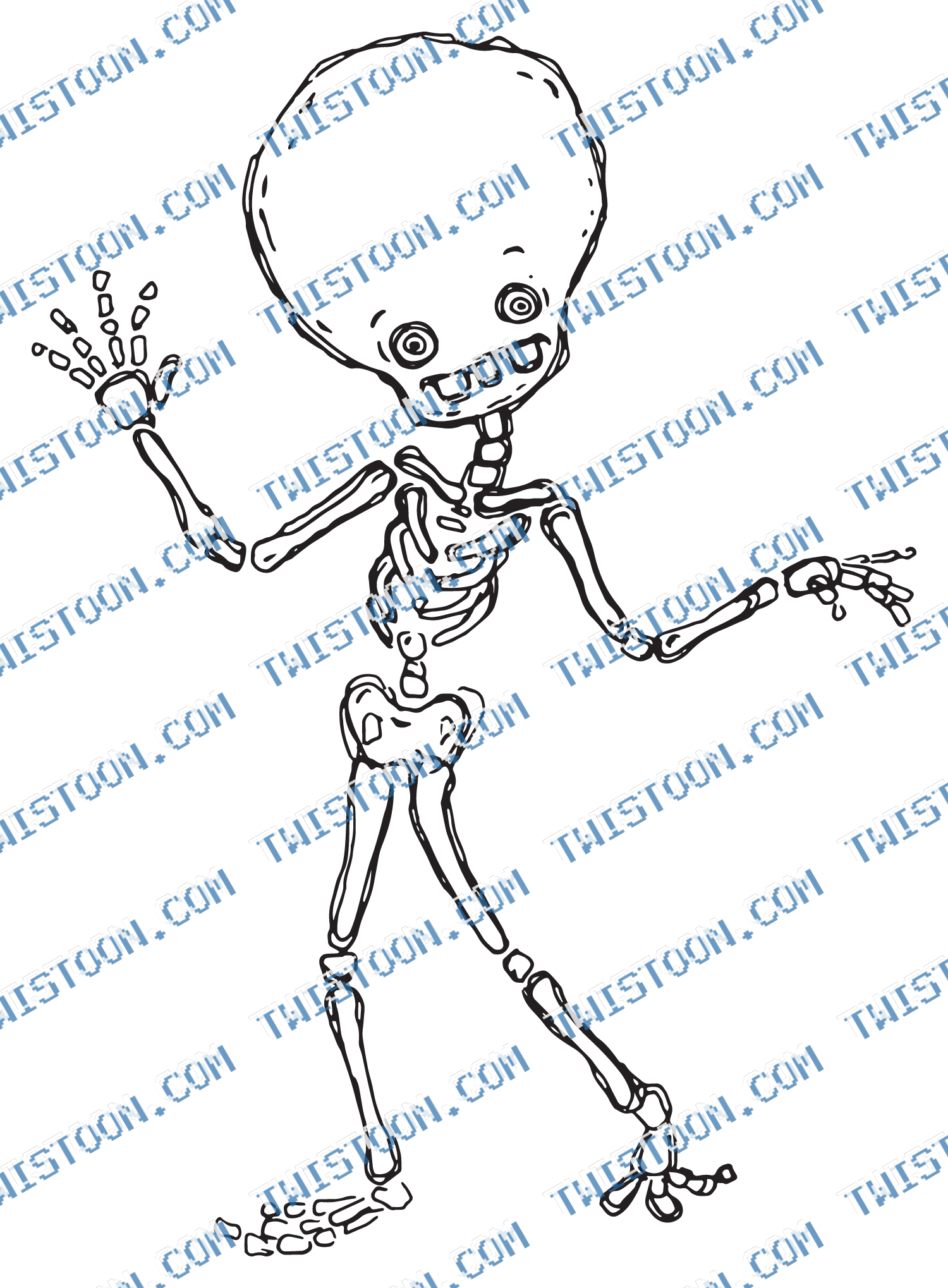 Inky Skeleton