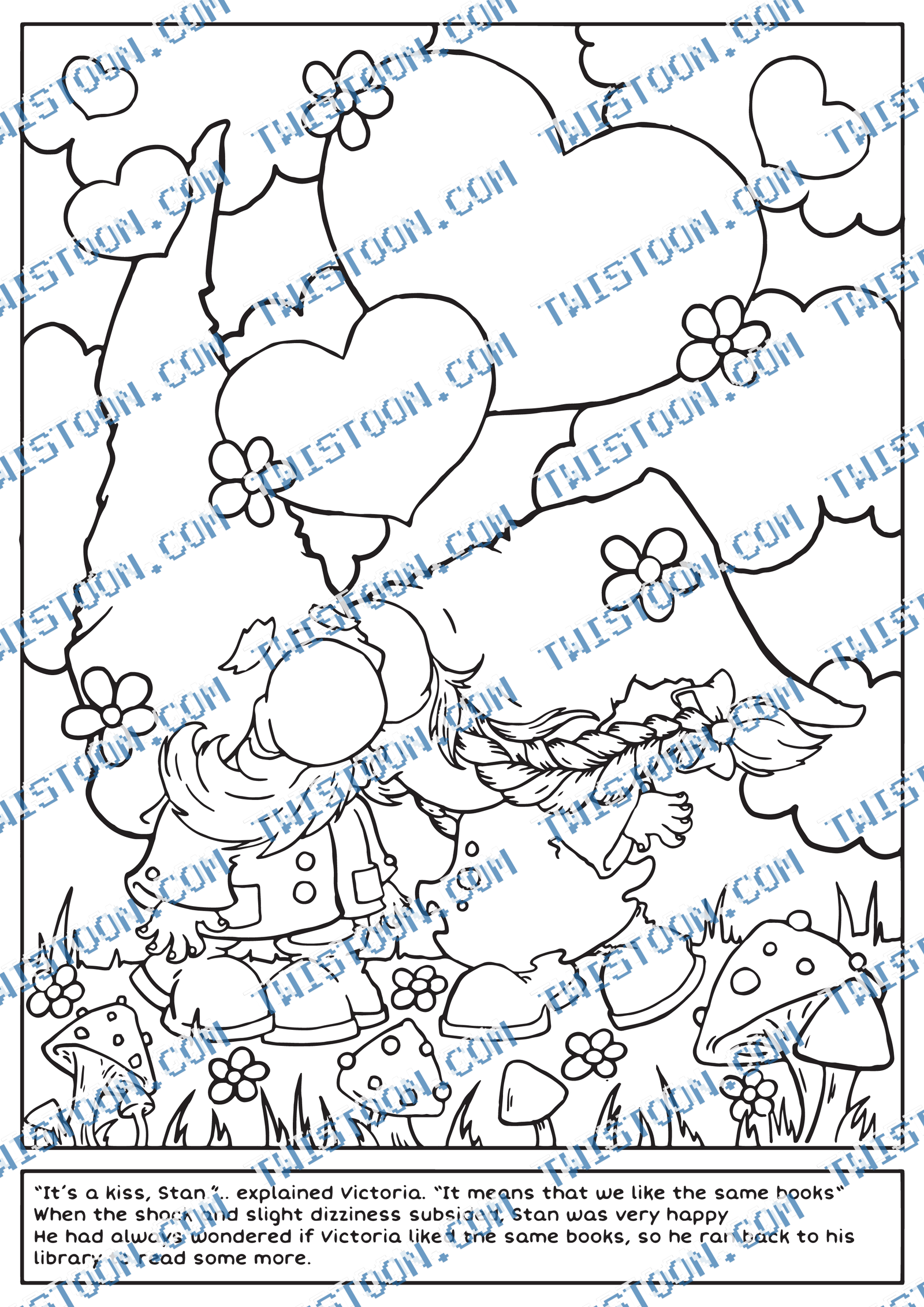 Its AKiss Coloring Page
