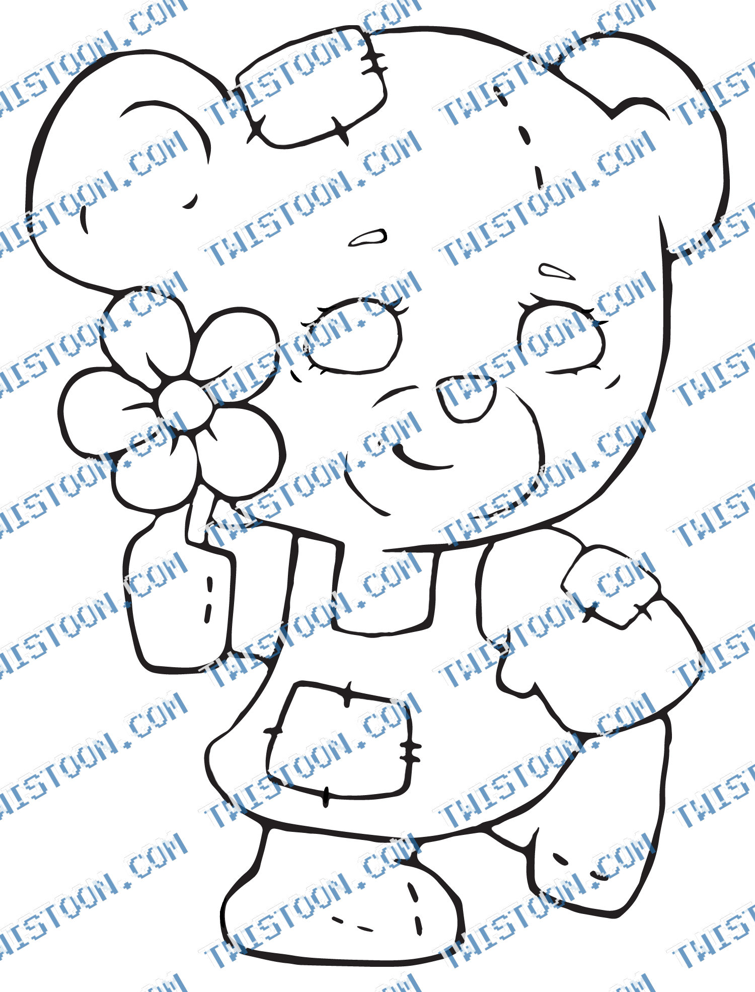 Little Bear With Little Flower