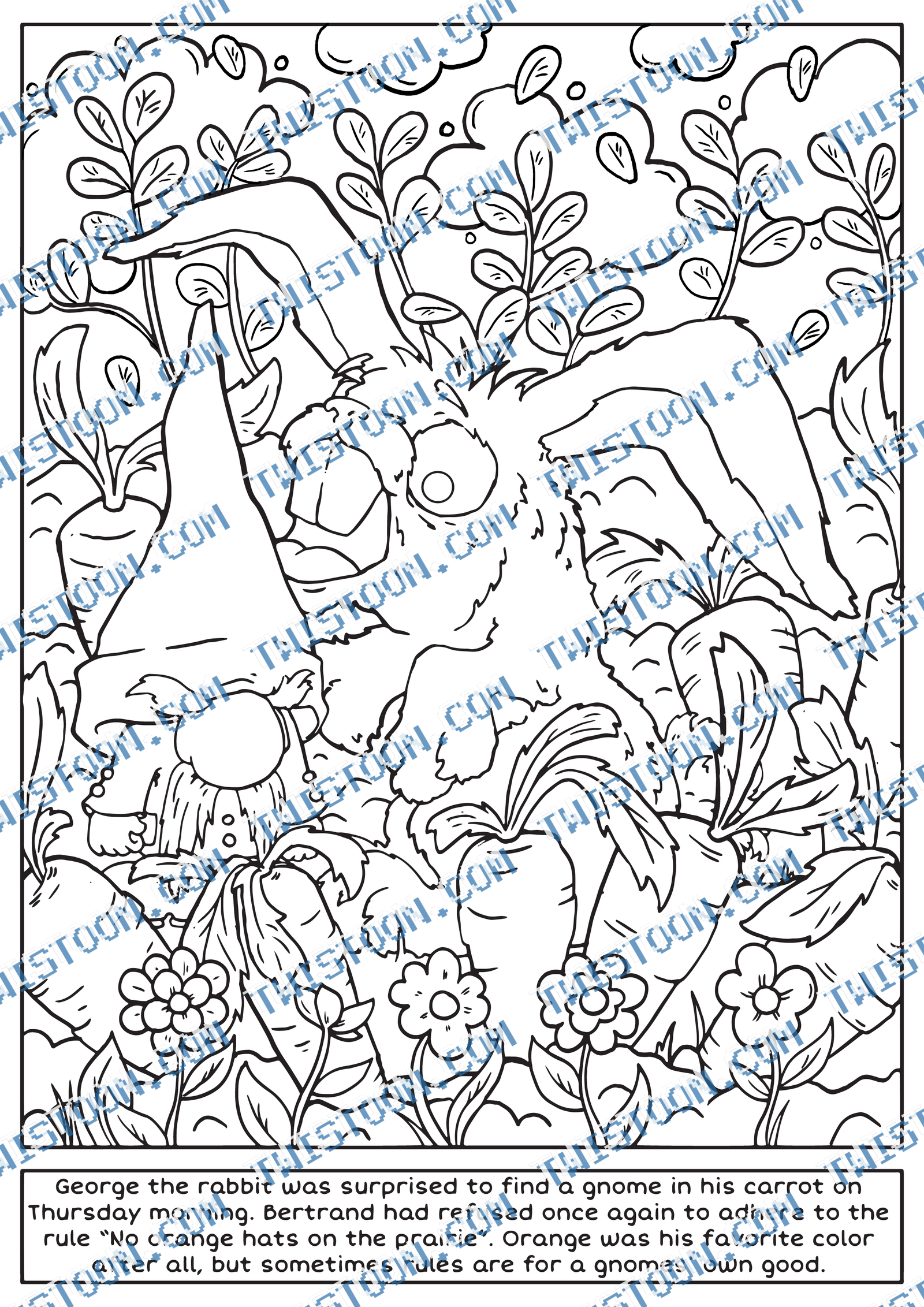Not ACarrot Coloring Page