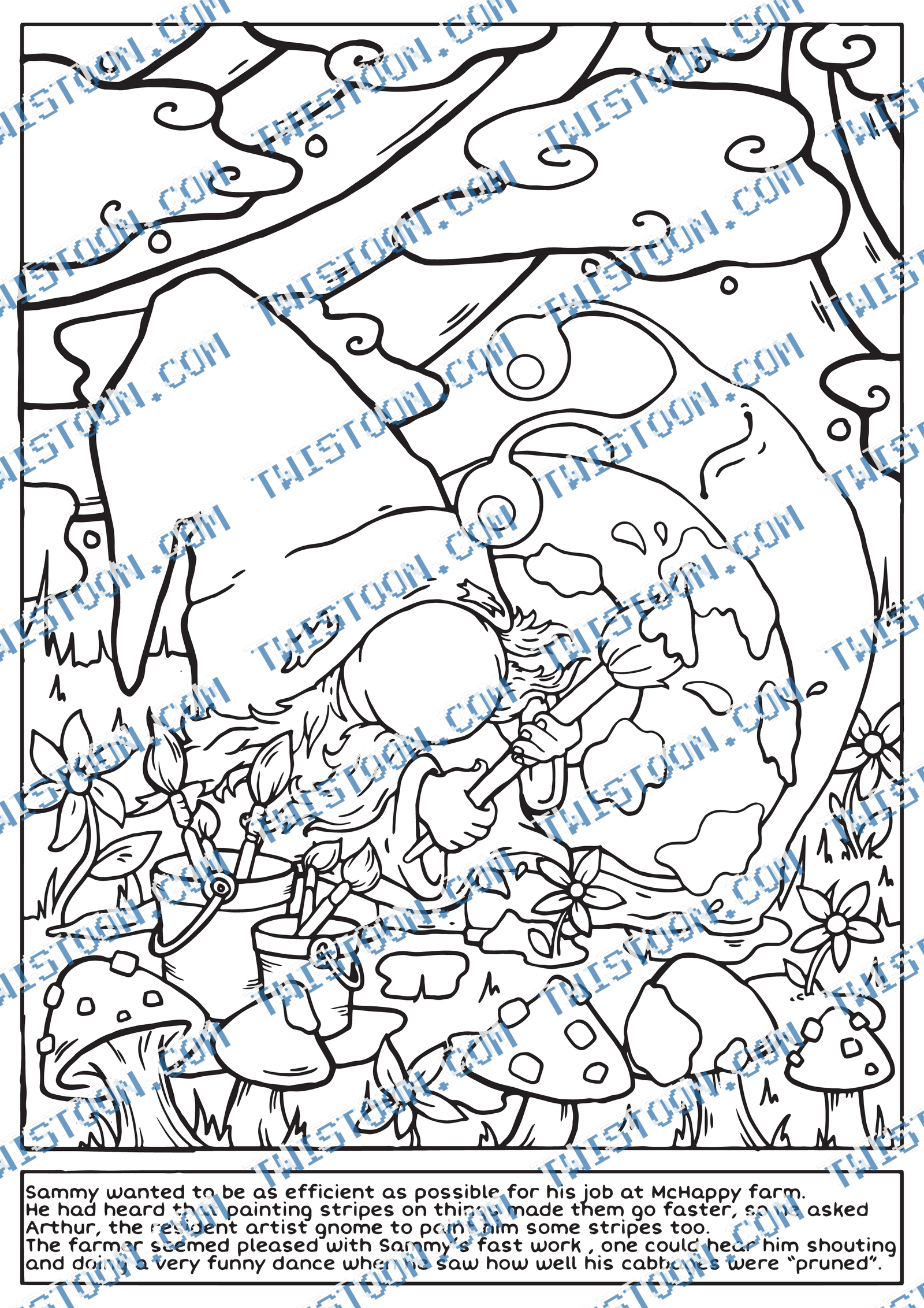 Paint ASnail Coloring Page
