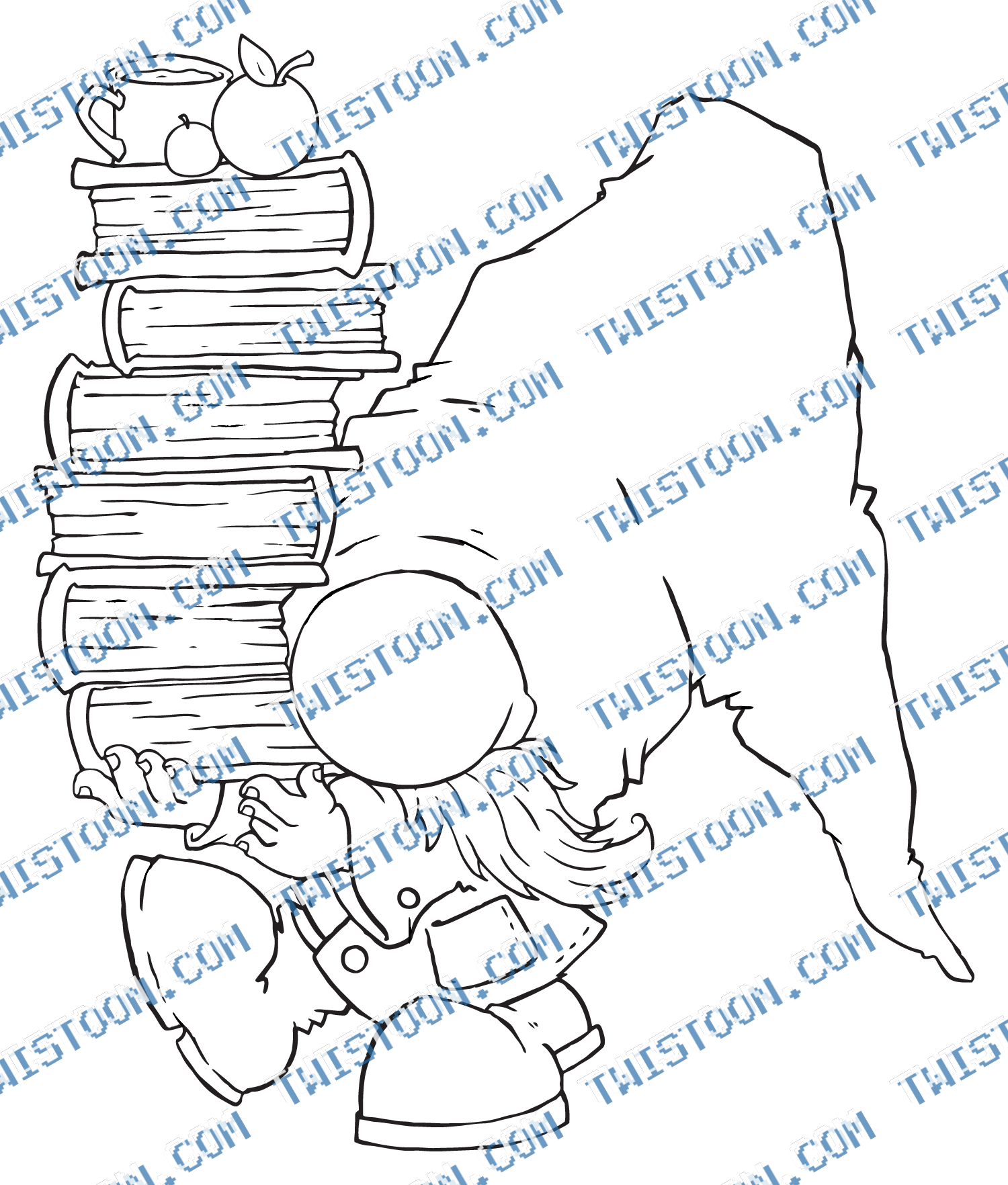 Stans Reading Pile Of Books