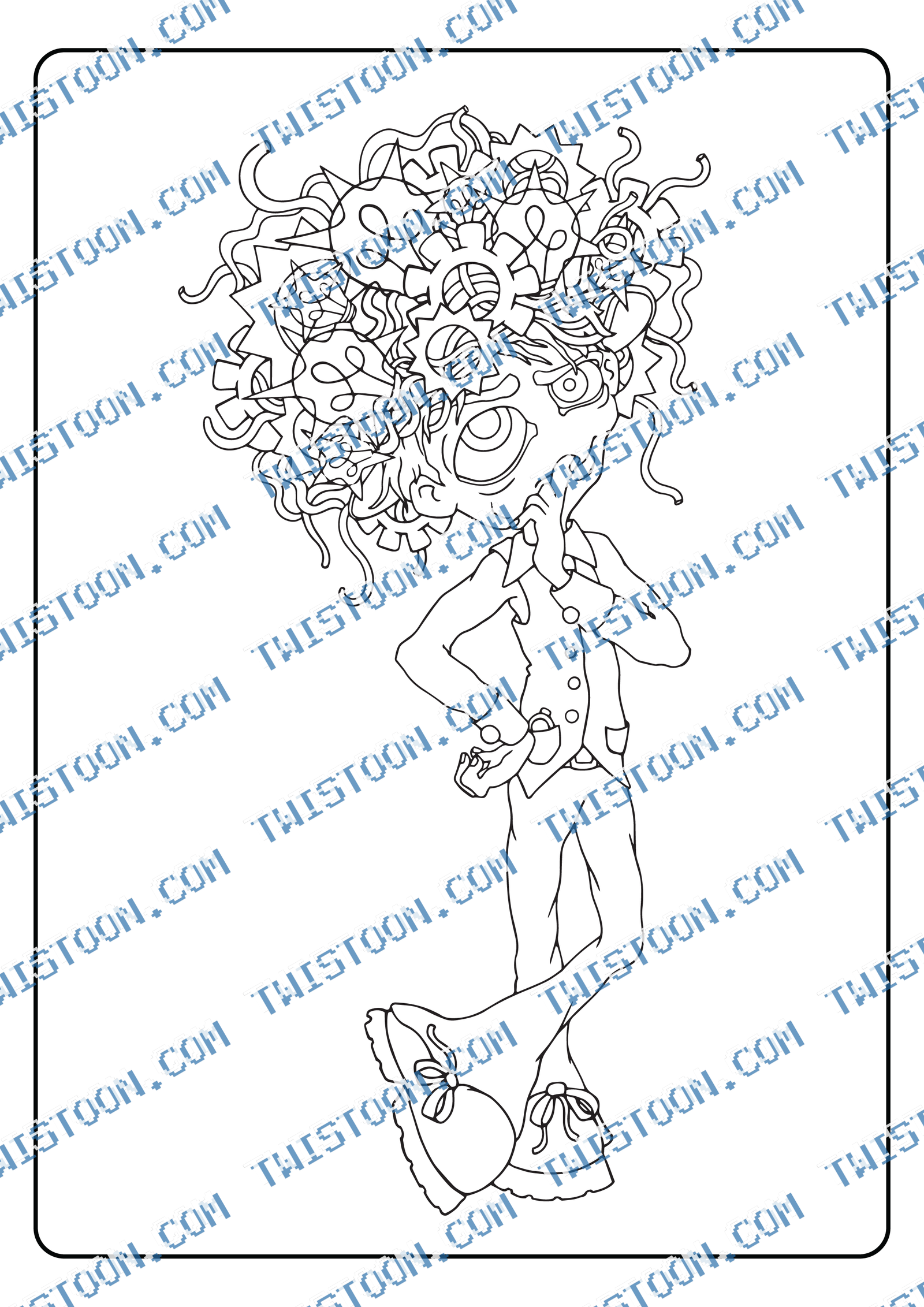 Steampunk Thinkcoloringpage