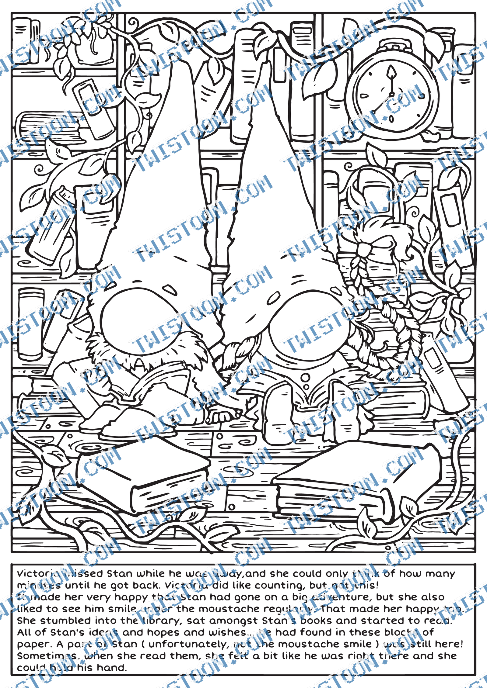 Victoria Stan Books Coloring Page