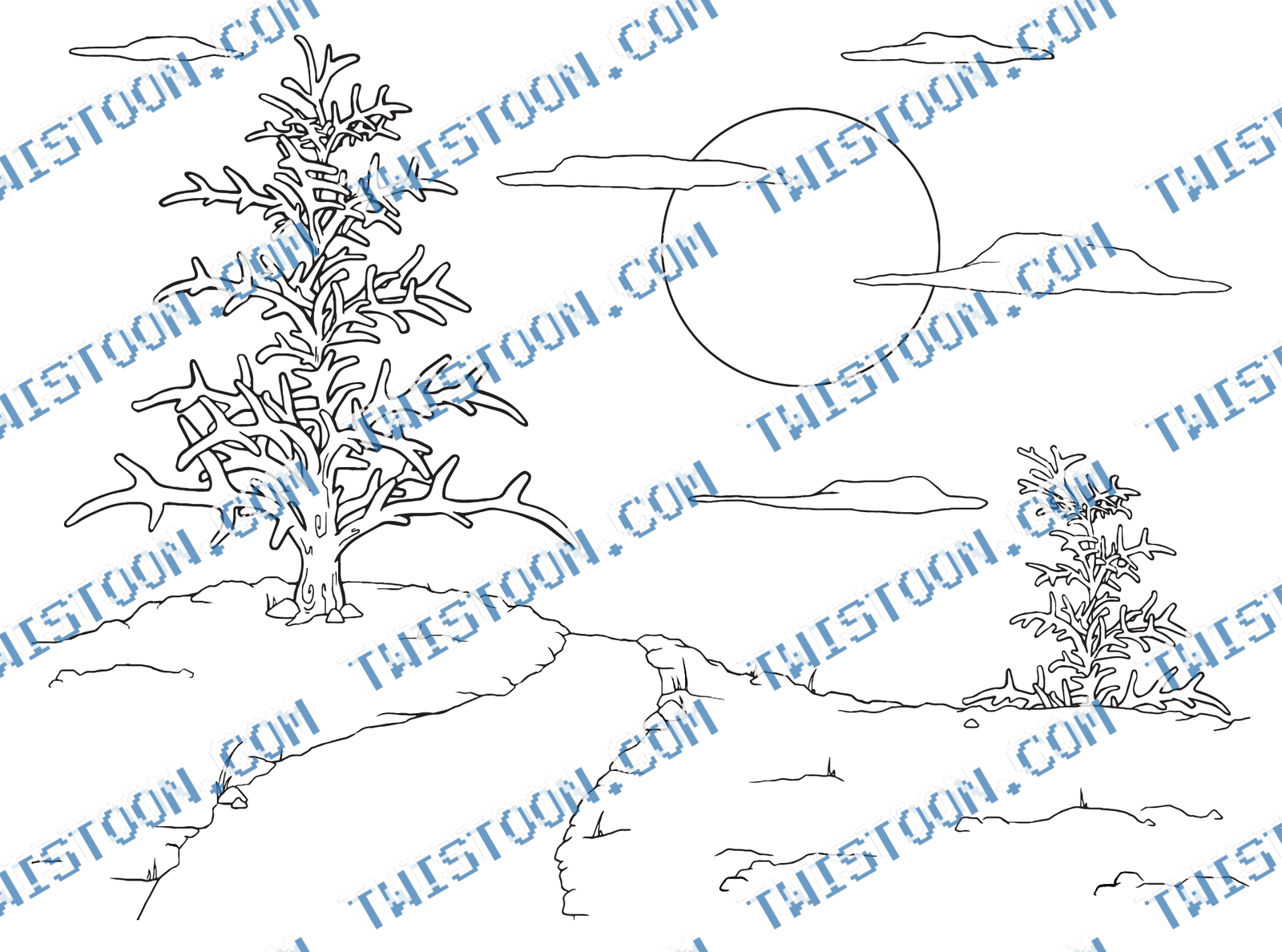Winter Countryside Background